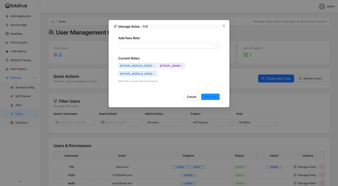 Role Removal Confirmation - Revoking administrative or project access from a user profile