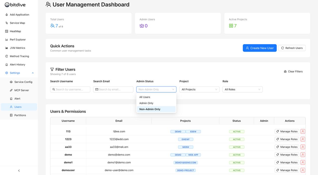 Detailed User View - Accessing individual user profiles for account editing and deactivation