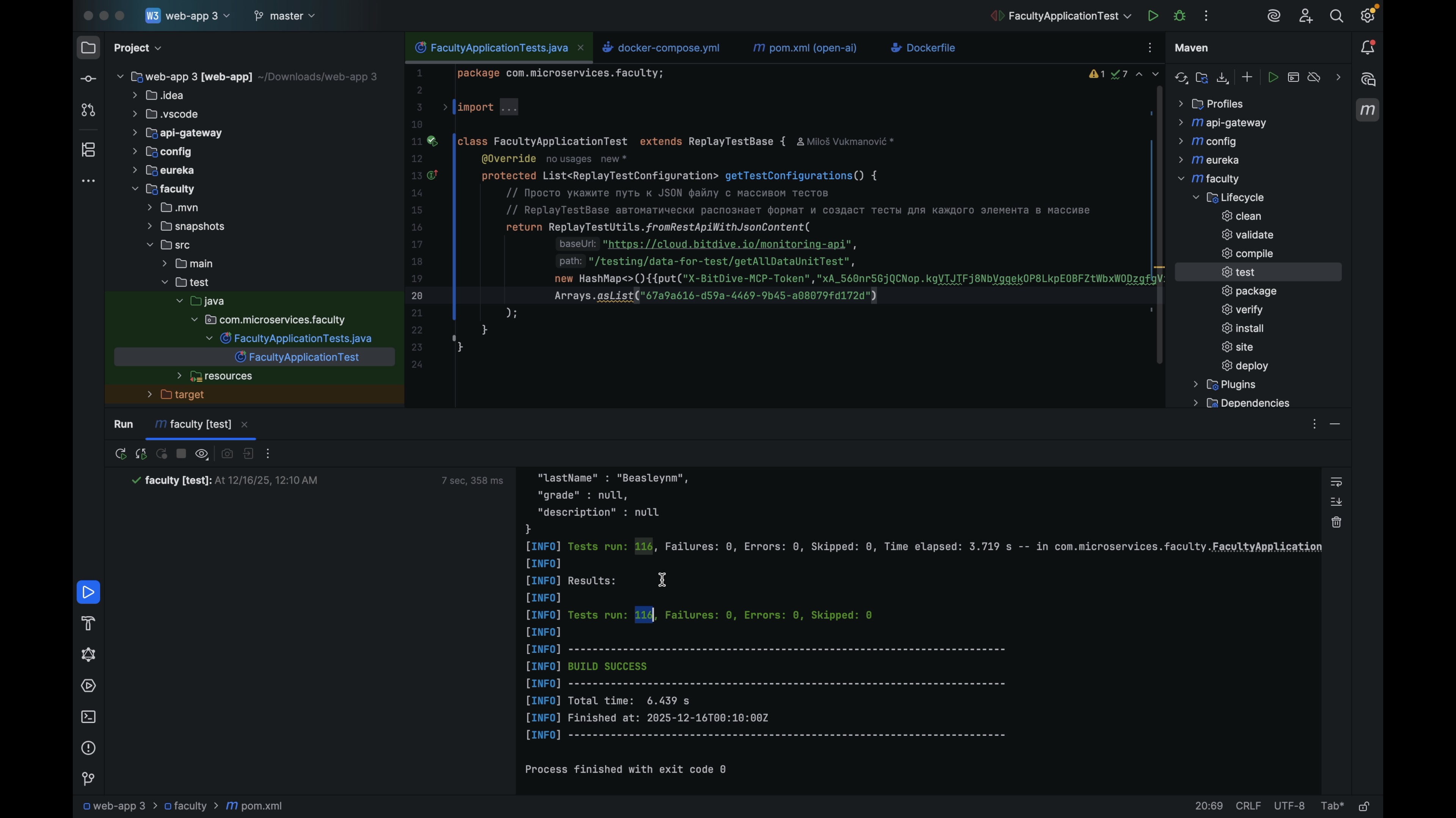 Maven JUnit Test execution - Success report for regression suites built from recorded runtime traces