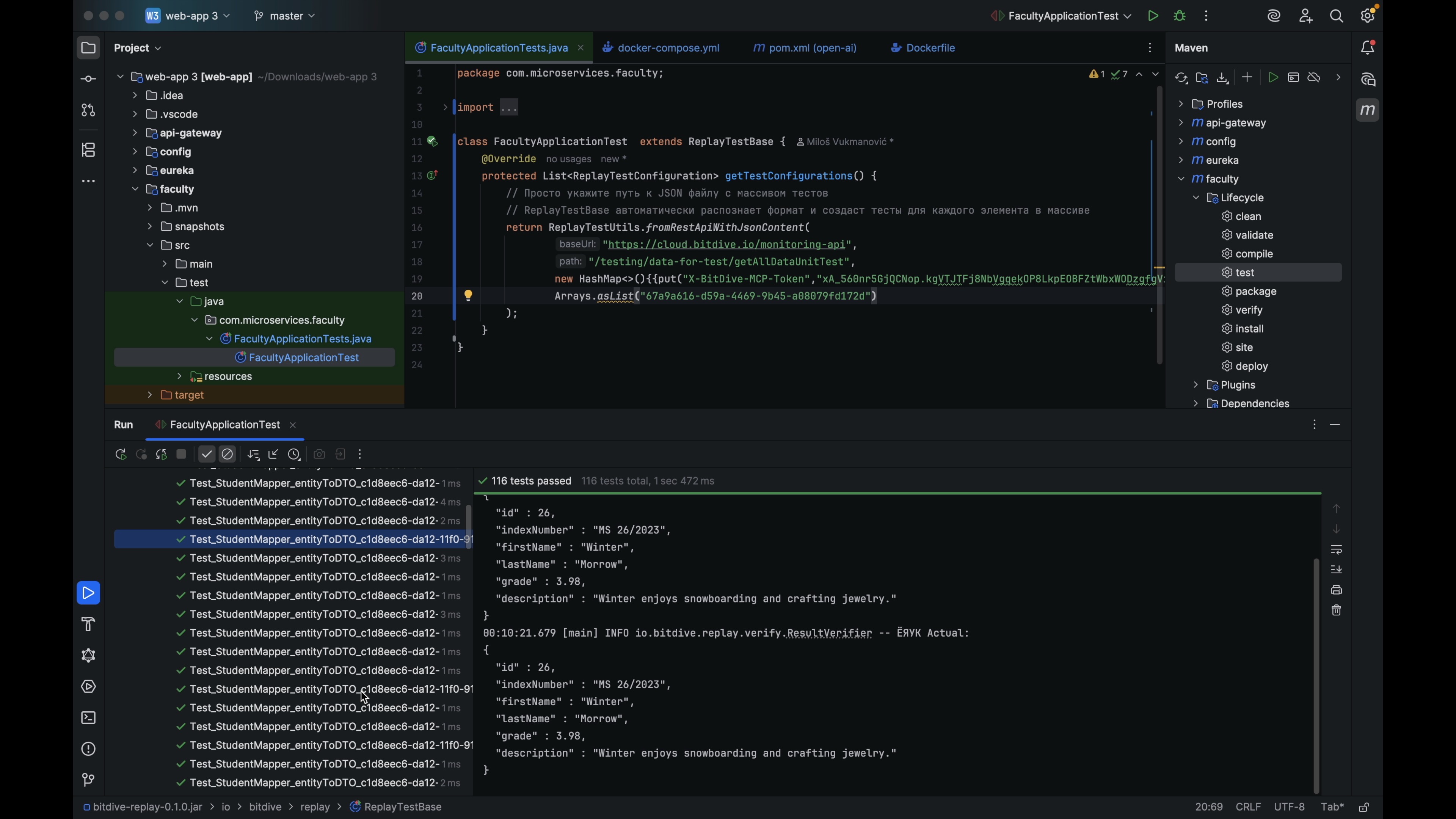 IDE Test Comparison - Analyzing deviations between expected baseline and actual Java code execution